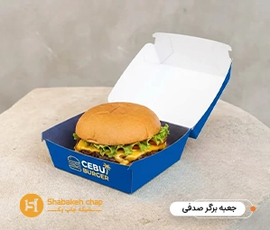 بسته بندی برگر صدفی بیرون بر